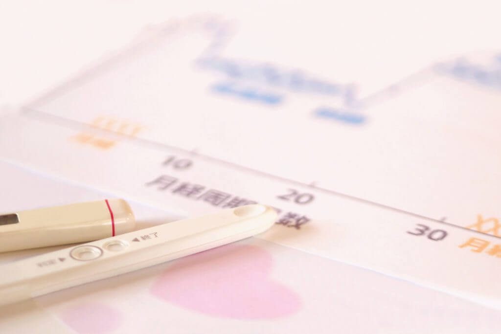 生理中　妊娠検査薬